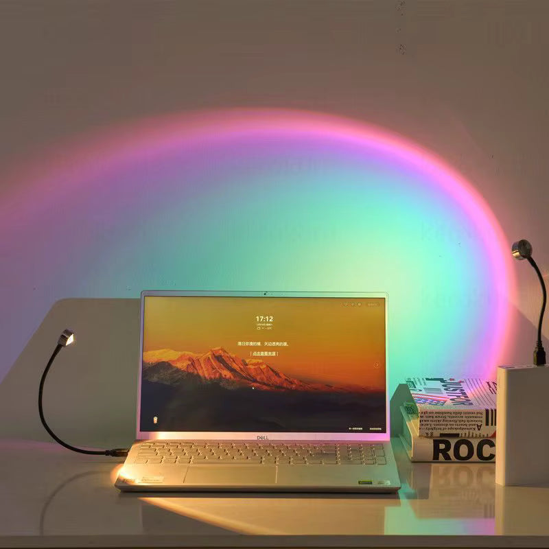Sunset Lamp – Retractable and Adjustable Rotating USB – Promotional Price (Under £10)