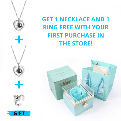 Offer for your first purchase: Buy 1 necklace and get 2 - Receive 1 free ring + GIFT