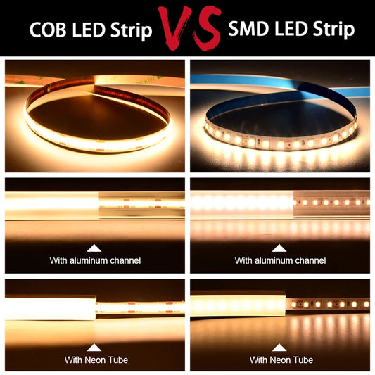 3 or 5 meter LED strips with 480 LEDs — Perfect lighting — Various color tones
