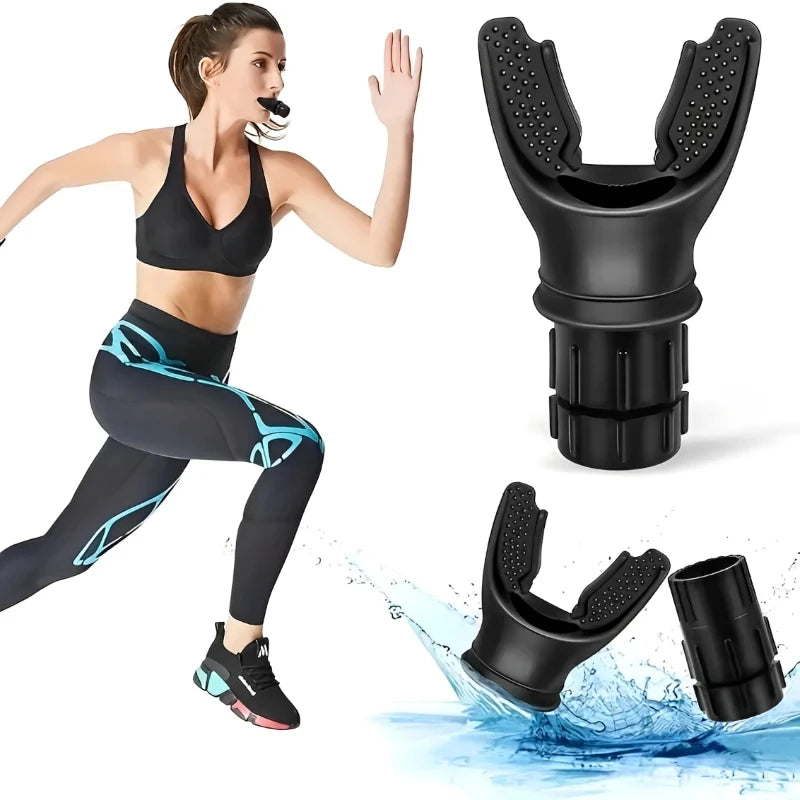 Portable Breathing Exercise Lungs Portable Breath Fitness Sports Exerciser Device Endurance Workout with Adjustable Resistances - Marino Express