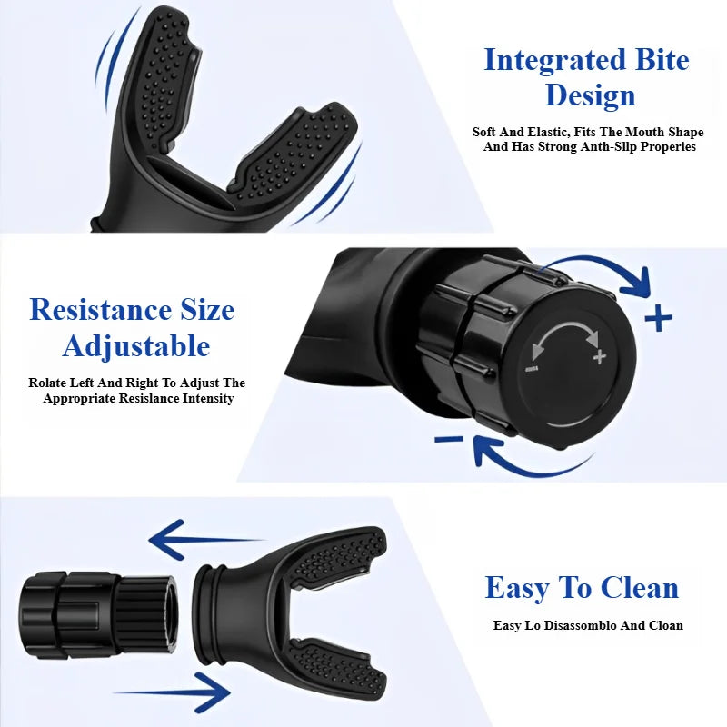 Portable Breathing Exercise Lungs Portable Breath Fitness Sports Exerciser Device Endurance Workout with Adjustable Resistances - Marino Express