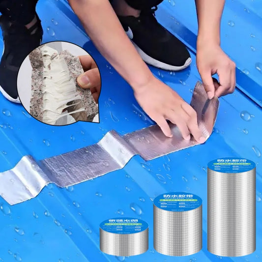 10M Foil Butyl Waterproof Tape Roof Leakproof High Temperature Resistance Pipes Walls Leak Sticker Super Adhesive Duct Fix Tape - Marino Express