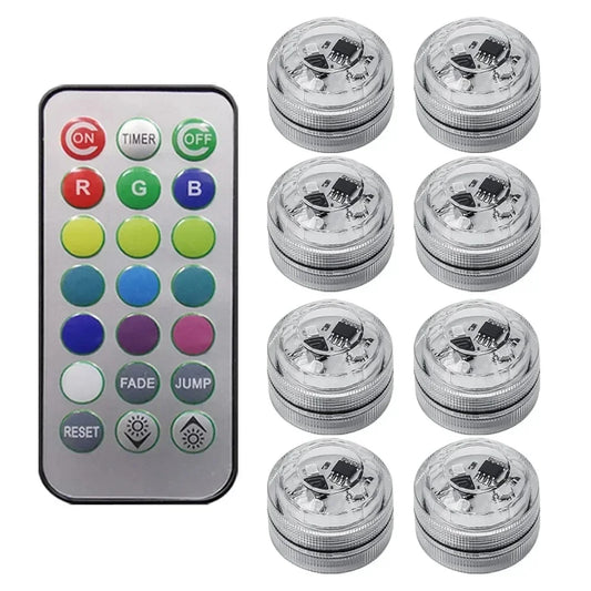 1Set Remote Control Car LED Interior Ambient Light - Colorful Adhesive Decoration for Auto Roof Foot Atmosphere Lamp 13 Colors - Marino Express