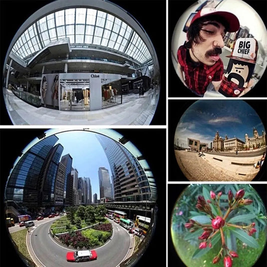 1 Set 3In1 Mobile Phone Fish Eye+Wide Angle+Macro Lightweight Camera Lens For Universal Cell Phone - Marino Express