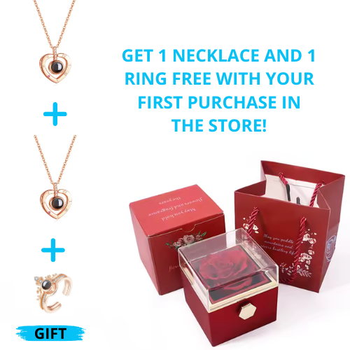 Offer for your first purchase: Buy 1 necklace and get 2 - Receive 1 free ring + GIFT