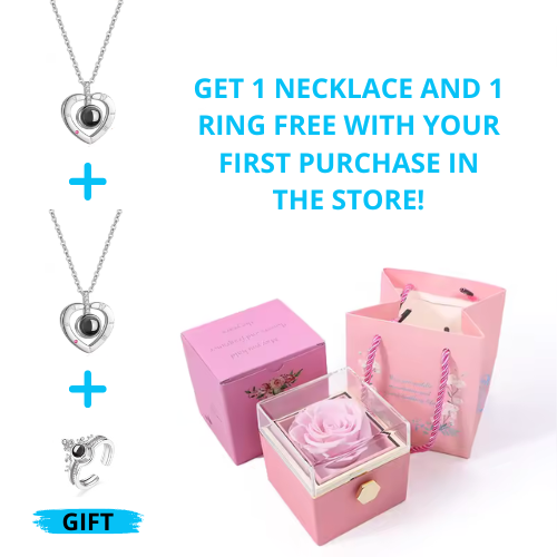 Offer for your first purchase: Buy 1 necklace and get 2 - Receive 1 free ring + GIFT