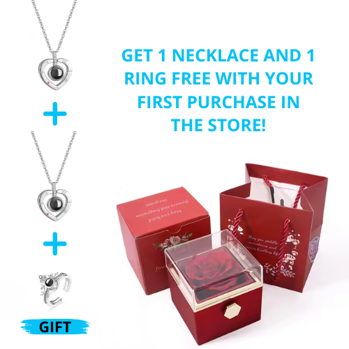 Offer for your first purchase: Buy 1 necklace and get 2 - Receive 1 free ring + GIFT